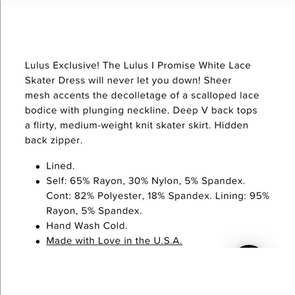 🆕Lulus I Promise White Skater Dress - Picture 6 of 7